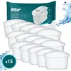 A product shot of multiple water filter cartridges arranged in rows, with packaging in the background. Náhľad obrázku produktu