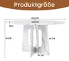 Tavolo rotondo da pranzo okwish, con piano in effetto marmo Anteprima dell’immagine prodotto 7