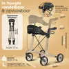 ELONEO Carbon rolstoel, inklapbaar en lichtgewicht, met Productafbeelding-voorbeeld 2