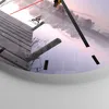 Wanduhr - Rund - Glasuhr - Morgen Sonnenaufgang Nebel See - Produktbild-Vorschau 5