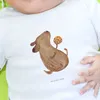 Mr. & Mrs. Panda Babyshirt Hund Keks 6. - 12. Monat - Weiß Produktbild-Vorschau 4