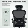 HOMCOM Bürostuhl Ergonomischer Schreibtischstuhl mit Produktbild-Vorschau 5