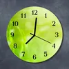Glasuhr Wanduhr Küchenuhr Echt-Glas 30fi cm Gras grün Produktbild-Vorschau 2