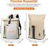 7MAGIC RollTop Rucksack 20L-25L, Laptoptasche 15,6 Zoll Produktbild-Vorschau 4