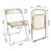 Klappstuhl 4er Set Lounge-Sessel Besuchersstuhl PET‌ Produktbild-Vorschau 5