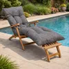 Kissen für Sonnenliege 185 x 60 x 15 cm BANANAIR Grau Produktbild-Vorschau 6