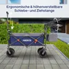 AREBOS Bollerwagen faltbar mit Dach blau| Luxus, XXL Produktbild-Vorschau 7