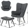 WOLTU Ohrensessel mit Hocker, Relaxsessel mit Polster, Produktbild-Vorschau 3