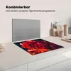 KitchenYeah© Herdabdeckplatte Gartennelke - Blume - rot , Produktbild-Vorschau 3