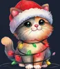 Katze Lichterkette Katzenliebhaber - Weihnachten Produktbild-Vorschau 3