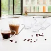 Sada šálků decoffee quid supreme transparentní sklo ocel Náhled obrázku produktu 3