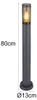 Globo Lighting Außenleuchte Edelstahl anthrazit, 1x E27 Produktbild-Vorschau 4