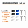 Kennzeichen Schrauben Kappen 4er Set Bohrspitze 5x19mm Produktbild-Vorschau 4