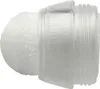 A close-up side view of a white felt tip for a stylus pen, attached to a clear plastic threaded connector. Náhled obrázku produktu