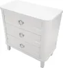 Komoda Shine 81 x 84 x 40 cm Metal Jodła MDF Biały Podgląd zdjęcia produktu 3