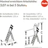 Hailo Alu-Sicherheits-Stehleiter L100 TopLine 5 XXL Stufen Anteprima dell’immagine prodotto 32