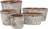 Blumenvase von Clayre & Eef, beige-grün, Ø 14 x 12 cm, Produktbild-Vorschau 3