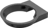 A 3D render of a black wall mount bracket for an Amazon Echo Dot. Produktbild-Vorschau