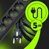 adattatore di presa a 5 vie con 3x USB, presa di Anteprima dell’immagine prodotto 5