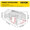 VEVOR metalowy kurnik klatka dla drobiu 87x41.7x41" osłona Podgląd zdjęcia produktu 7
