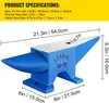 SucceBuy incudine a corno, 30 kg/66,1 lb incudine da Anteprima dell’immagine prodotto 7