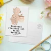 Mr. & Mrs. Panda Ansichtskarte Bär Makramee - Weiß - Produktbild-Vorschau 3