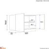 Pensile da cucina - larghezza 100 cm - faggio - Namu Anteprima dell’immagine prodotto 4