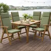 BURI 4X Gartenstuhlauflage 118x47 4,5cm stark in Grün für Produktbild-Vorschau 6