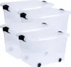 Aufbewahrungsbox Anzio 20 l 4er-Set mit Rollen Produktbild-Vorschau 1