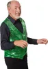 Pailletten-Weste Herren - grün, XXL Produktbild-Vorschau 4