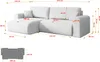 ALTDECOR Ecksofa mit Schlaffunktion und Bettkasten Corner Produktbild-Vorschau 6