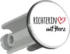 Huuraa Waschbeckenstöpsel Richterin mit Herz 4cm Produktbild-Vorschau 1