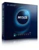 A box of MY.SIZE Pro condoms is shown with a glowing circle and size indicators. Náhľad obrázku produktu