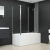 vidaXL Douchecabine, 120x69x130 cm, helder glas, Productafbeelding-voorbeeld 2