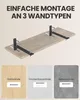 SONGMICS Wandboard aus Holz, modernes Regal, schwebend, für Produktbild-Vorschau 6