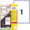 Avery Zweckform L9001-10 Hinterglas-Etiketten, A4, 210 x Produktbild-Vorschau 1