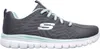 Skechers Low Sneaker GET CONNECTED Damen Textil Grau Größe: Produktbild-Vorschau 15