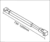 73-120cm flexiblen Stabilisatoren Chrom glänzend für 6-10mm Produktbild-Vorschau 5