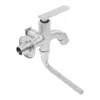 A stainless steel wall-mounted faucet for washing machines. Podgląd zdjęcia produktu