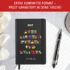 Taschenkalender 2027 A6 Mosaik bunt - 1 Woche 2 Produktbild-Vorschau 4