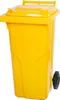 Poubelle Europlast, 120 L, plastique, jaune 1018, HDPE, Voir les images du produit 1