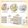 GOPLUS Kindertisch mit 2 Stühlen, 3tlg. Kindersitzgruppe Produktbild-Vorschau 3