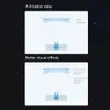 Diagrams illustrating the viewing experience of a curved screen compared to a flat screen. Náhled obrázku produktu