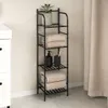 Regał ścienny metalowy, 4-poziomowy, 35 x 27 x 115,5 cm Podgląd zdjęcia produktu 2