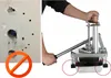 A collage showing a damaged wall with holes and a potato slicer being operated by a person. Náhled obrázku produktu