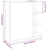 vidaXL Zrcadlová skříňka Artisan dub 62,5x20,5x64 cm Náhled obrázku produktu 7