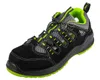 A single black and gray work shoe with neon green accents is shown against a white background. Podgląd zdjęcia produktu