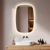 S'AFIELINA 70×45 cm Wandspiegel LED – Badspiegel mit Produktbild-Vorschau 1