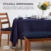 HOMESCAPES 2er polštář na lavici tmavě modrý 100% bavlna Náhled obrázku produktu 7