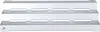 A close-up, studio shot of a metal grill part with horizontal slots. Produktbild-Vorschau
